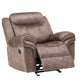 Zubaida Glider Recliner, 2-Tone Chocolate Velvet