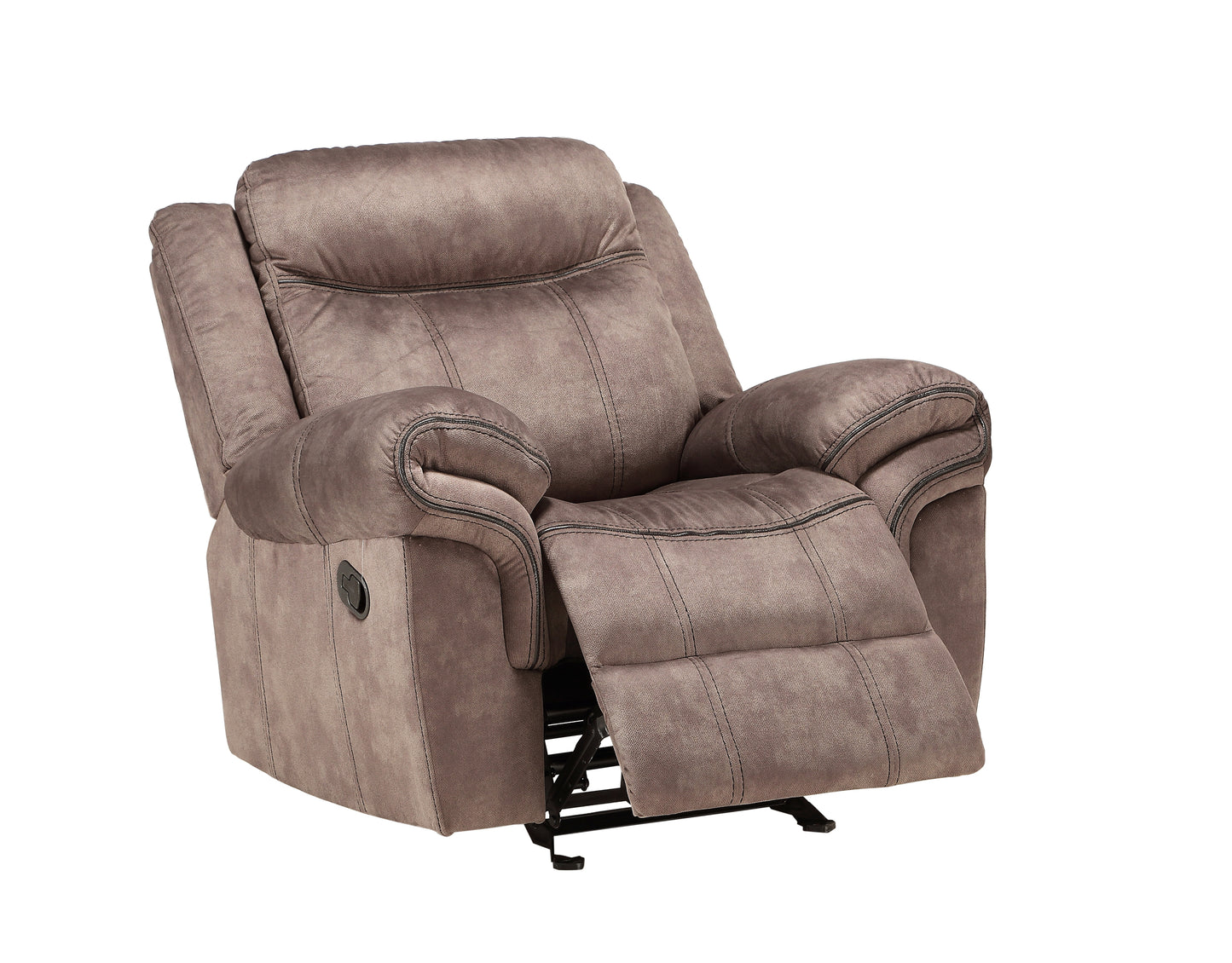 Zubaida Glider Recliner, 2-Tone Chocolate Velvet