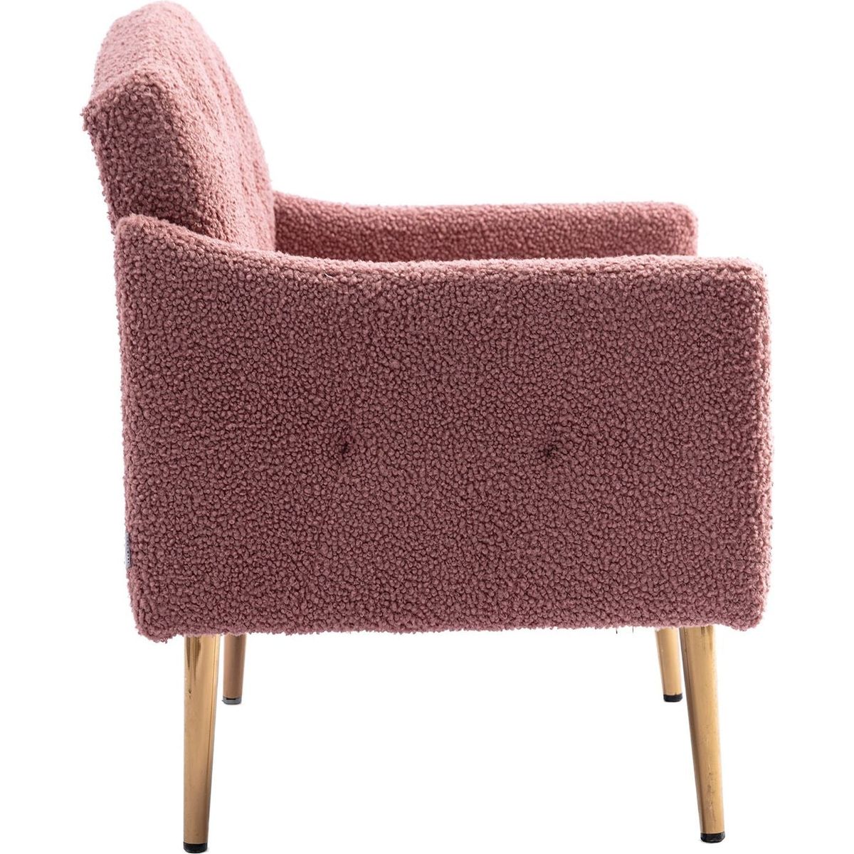 Accent Chair, leisure single sofa with Rose Golden feet