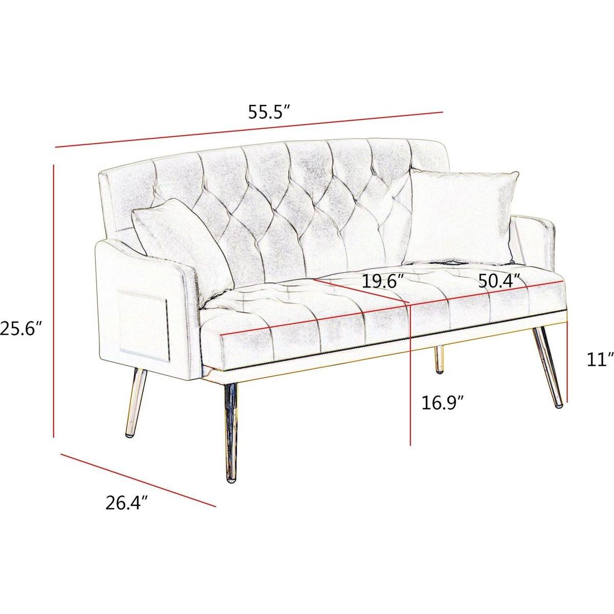 PINK TEDDY FABRIC 2 SEATER SOFA