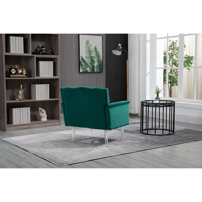 Accent Chair, Living Room Chair / leisure single sofa with acrylic feet