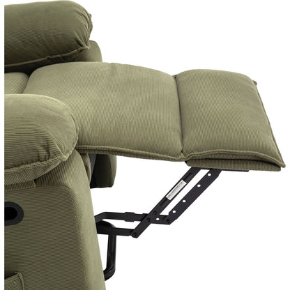 Massage Recliner,Power Lift Chair for Elderly with Adjustable Massage and Heating Function,Recliner Chair with Infinite Position and Side Pocket for Living Room, Green