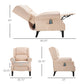 Massage Recliner Sofa Chair with Heat Function, Remote, Cream