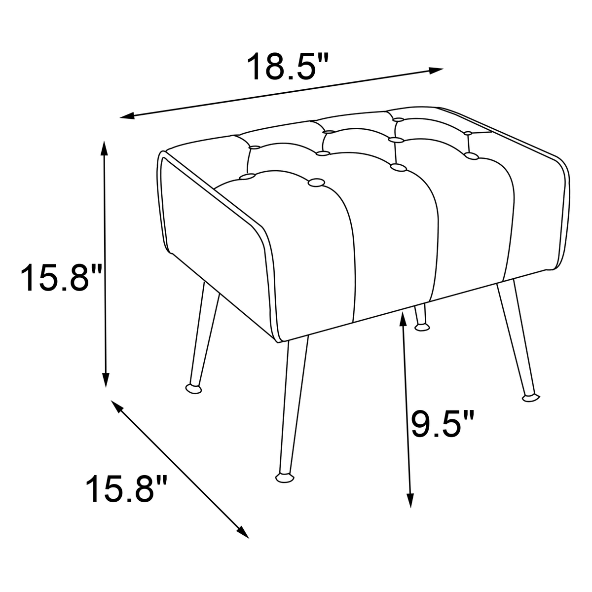 Modern Accent Chair with Ottoman, Comfy Armchair for Living Room, Bedroom, Apartment, Office (Beige)