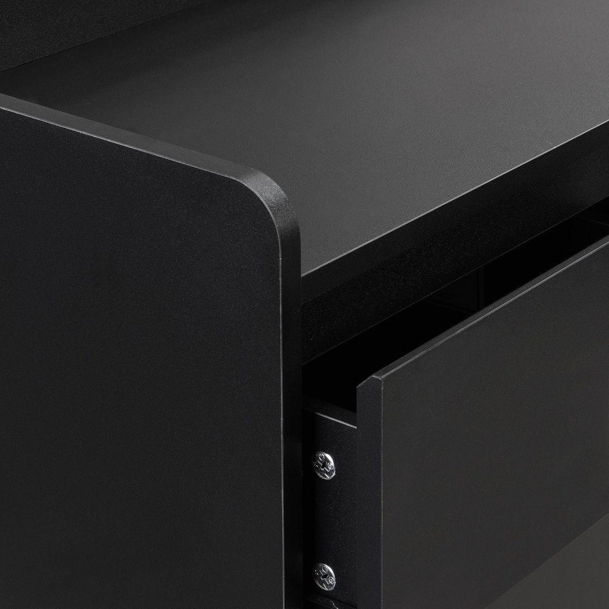 Sleek and Contemporary Shoe Cabinet with Adjustable Shelves, Minimalist Home Organizer with Solid Wood Legs, Storage Sideboard for Entryway, Living Room, Black