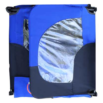 Blue High Quality 16 inch air wheel Pet Bike Trailer for Dogs Foldable Bicycle Pet Trailer