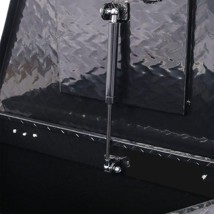 29inch Aluminum tool box,heavy duty truck bed tool box,outdoor trailer pickup storage tool box,RV storage organizer,underbody box w/lock keys,black 29x16.5x18.5inch