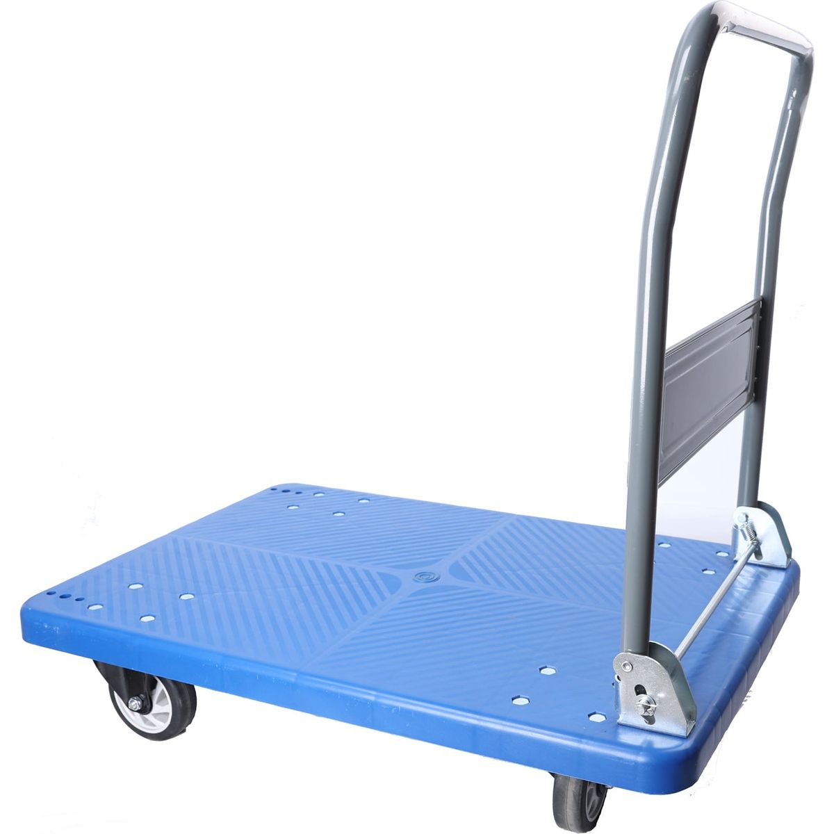 Hand Truck Upgraded Foldable Push Cart Dolly 660 lbs Capacity Moving Platform Hand Truck Heavy Duty Space Saving Collapsible Swivel Push Handle Flat Bed Wagon