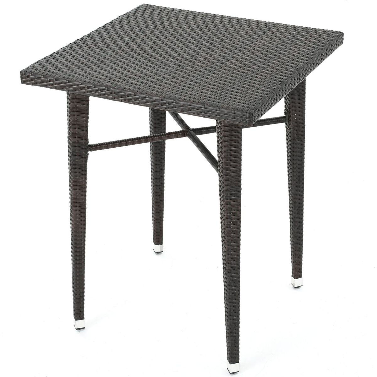 32" SQUARE WICKER BAR TABLE