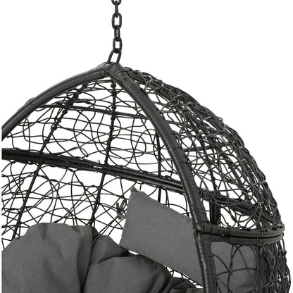 KYLIE HANGING BASKET- GREY (only basket, NOT include a hanging stand)