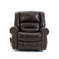 Power Lift Recliner Chair Heat Massage Dual Motor Infinite Position Up to 350 LBS, Genuine Leather, Heavy Duty Motion Mechanism with USB Ports, Brown