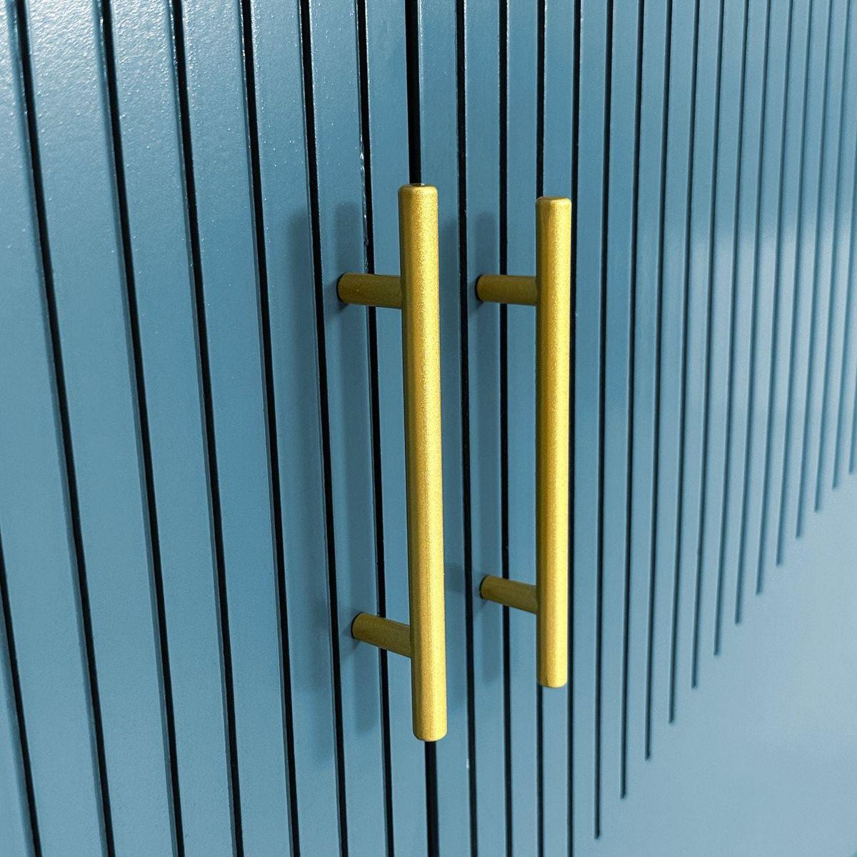 70.07"Large Size 4-Door Cabinet, Same as Living Room, Kitchen, Bedroom, Hallway, Olive Green,Navy Blue,Peacock Blue