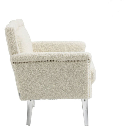 Accent Chair, Living Room Chair / leisure single sofa with acrylic feet