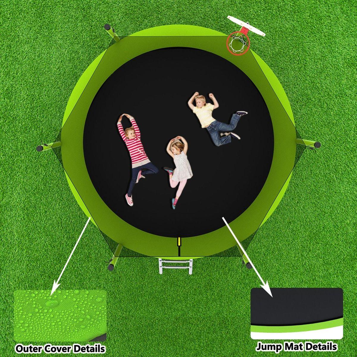 8FT TRAMPOLINE Green