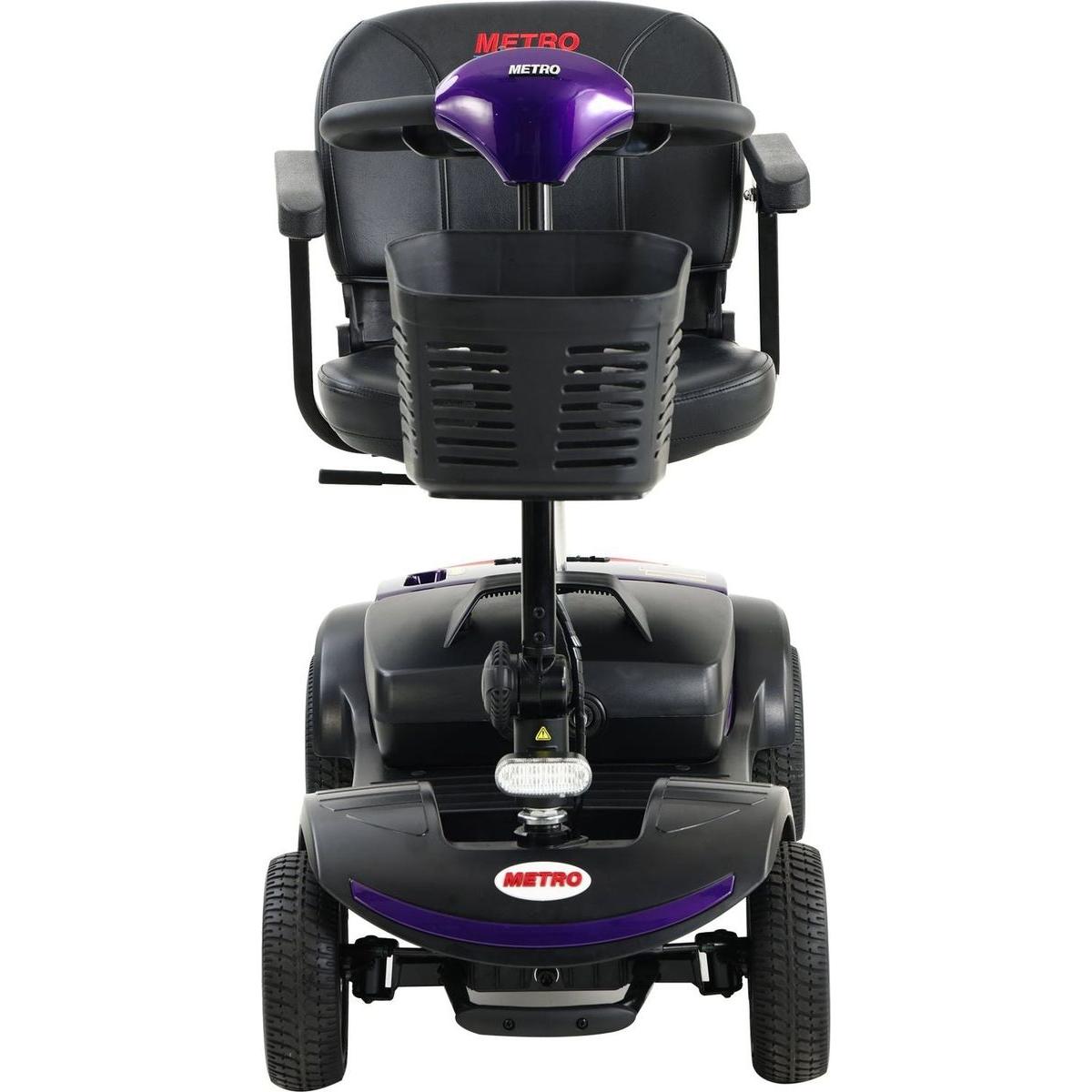 Four wheels Compact Travel Mobility Scooter with 300W Motor for Adult-300lbs, Dark Purple