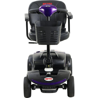 Four wheels Compact Travel Mobility Scooter with 300W Motor for Adult-300lbs, Dark Purple