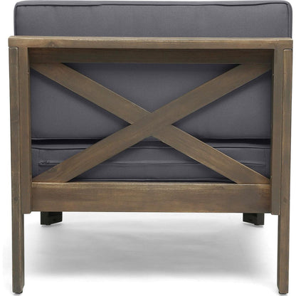 ALCOVE LSHAPE SOFA SET, DARK GREY