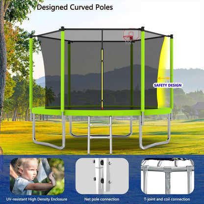 8FT TRAMPOLINE Green