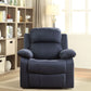 Parklon Recliner (Motion) in Blue Microfiber