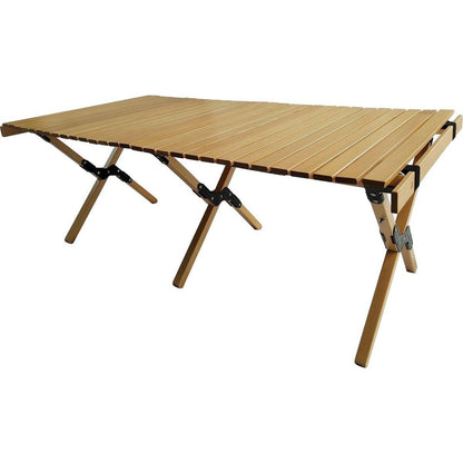 Multi-Function Wooden Foldable Portable Patio Dining Table, Natural Indoor and outdoor universal, Natural