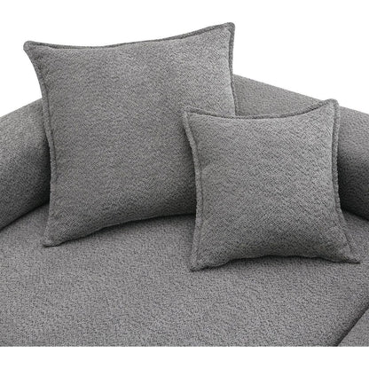 156"Oversized Modular U Shaped Sectional Sofa,Luxury Boucle Floor Couch Set,Convertible Sleeper Couch,Spacious Foam-Filled Sofa Bed for Living Room,4 PC Free Combination,2 Color