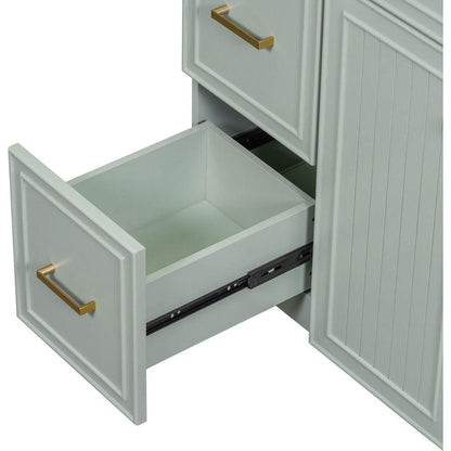 [Cabinet Only] 36" Green Bathroom Vanity(Sink not included)