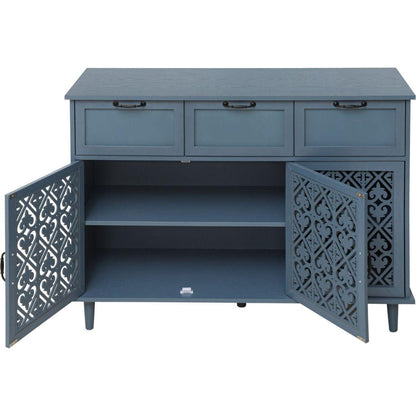 3 Door 3 Drawer Cabinet, American Furniture, Suitable for Bedroom, Living Room, Study - Streamdale Furniture