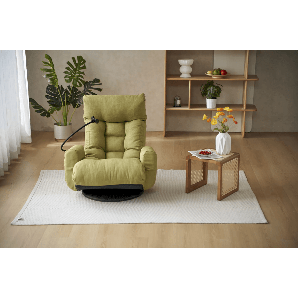 Adjustable head and waist, game chair, lounge chair in the living room, 360 degree rotatable sofa chair,Rotatable seat Leisure Chair deck chair