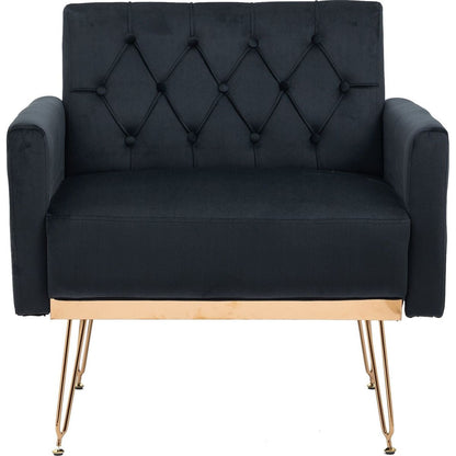 Accent Chair, leisure single sofa with Rose Golden feet