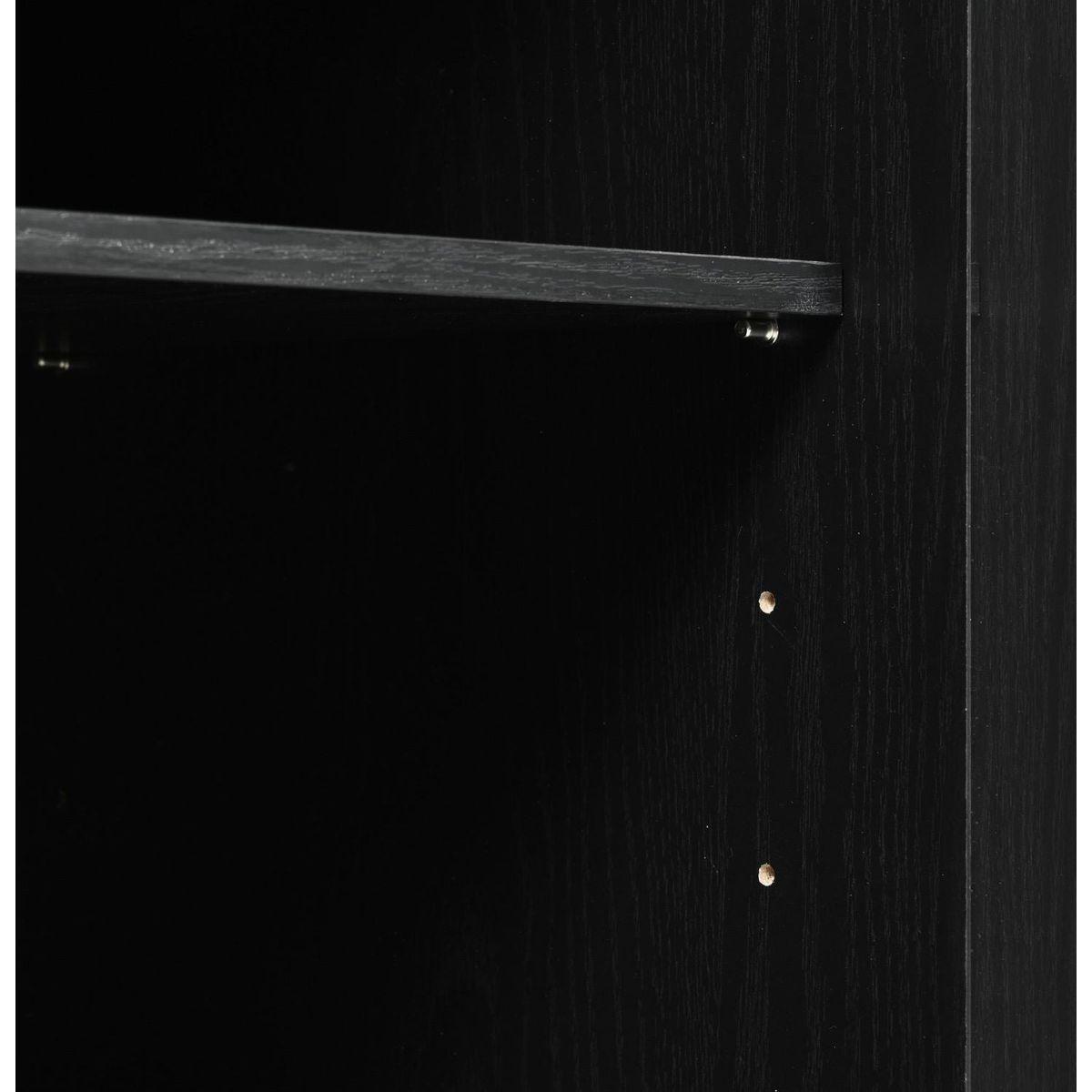 53.7" Farmhouse Kitchen Island with Power Outlet, 2 Sliding Barn Door Kitchen Storage Island with Drop Leaf, Spice Rack Rolling Kitchen Cart on Wheels, for Home, Kitchen and Dining Room, Black