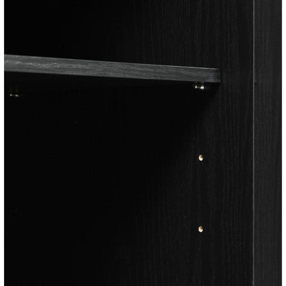 53.7" Farmhouse Kitchen Island with Power Outlet, 2 Sliding Barn Door Kitchen Storage Island with Drop Leaf, Spice Rack Rolling Kitchen Cart on Wheels, for Home, Kitchen and Dining Room, Black