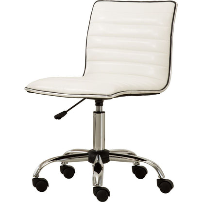 Fremo Chromel Adjustable Air Lift Office Chair, White