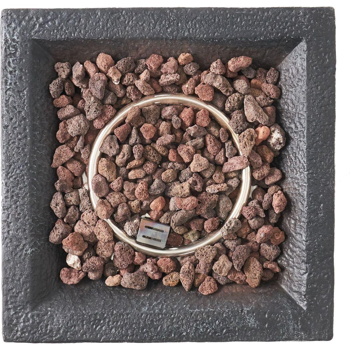 19.50" STONE MGO FIRE COLUMN - 40 000 BTU