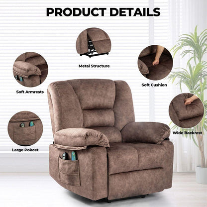 Power Lift Recliner Chair Sofa for Elderly with Massage