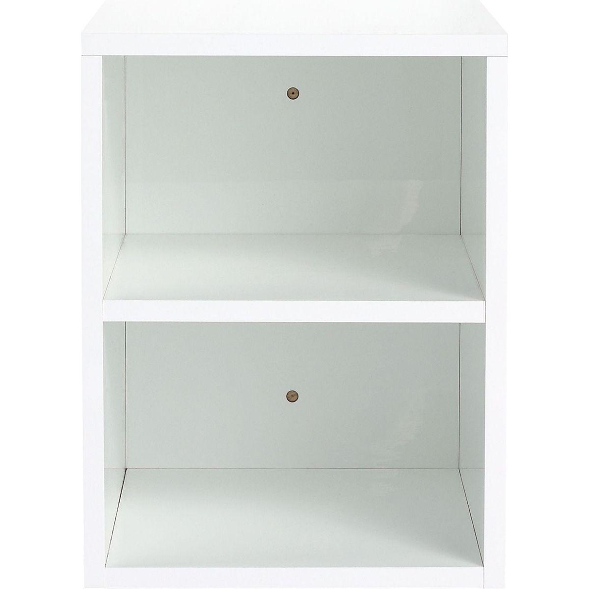12 Inch Small Wall Mounted Storage Shelves, Suitable For Small Bathroom, Glossy White