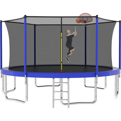 14FT for Kids Children with Safety Enclosure Net Outdoor Backyards Large Recreational Trampoline