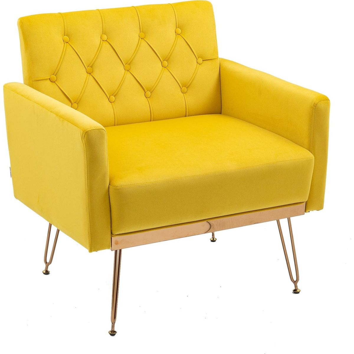 Accent Chair, leisure single sofa with Rose Golden feet