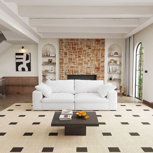 Modular Sectional Couch 80' Down Filled Modular Sectional Sofas for Living Room,Cushion Covers Removable loveseater 2seaters