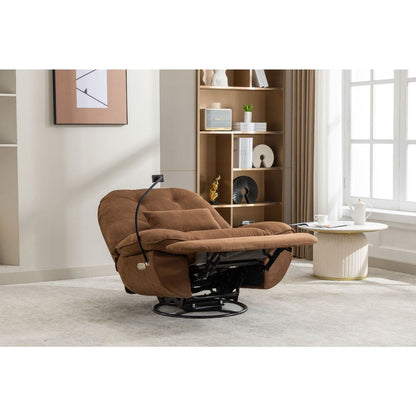 Power Recliner Swivel Glider USB Charger With Bluetooth Music Player Different Function Sleep Working Game and Leisure Model Grey