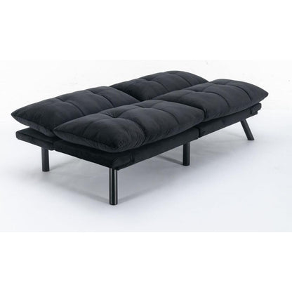 Black Convertible Folding Modern sofa Bed