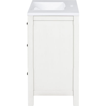 36"Bathroom Vanity with Undermount Sink,Modern Bathroom Storage Cabinet with 2 Drawers and 2 Cabinets,Solid Wood Frame Bathroom Cabinet