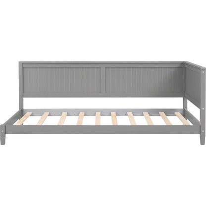 Twin Size Wood Daybed/Sofa Bed, Gray