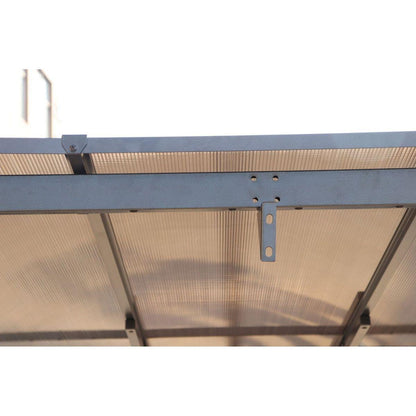 10' x 12' Outdoor Pergola Gazebo,Wall-Mounted Lean to Metal Awning Gazebo with Roof,Large Heavy Duty for Patio,Decks,Backyard