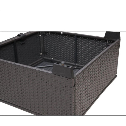 Outdoor Garden Patio Furniture 7-Piece PE Rattan Wicker Cushioned Sofa Sets and Coffee Table, patio furniture set;outdoor couch;outdoor couch patio furniture;outdoor sofa;patio couch