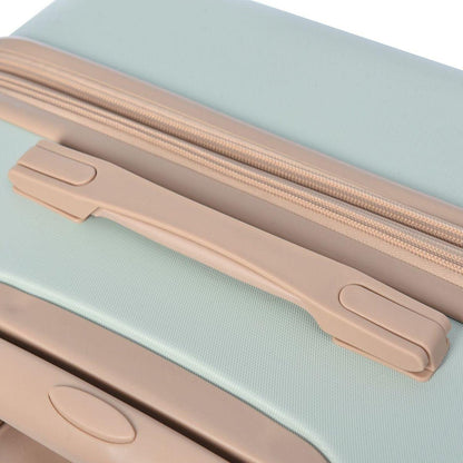 Luggage Sets New Model Expandable ABS Hardshell 3pcs Clearance Luggage Hardside Lightweight Durable Suitcase sets Spinner Wheels Suitcase with TSA Lock 20"24"28"(Grey Green)