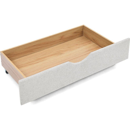 Queen Size Daybed with Drawers Upholstered Tufted Sofa Bed,,with Button on Back and Copper Nail on Waved Shape Arms, Beige (84.5"x63.5"x26.5")