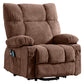 Power Lift Recliner Chair Recliners for Elderly with Heat and Massage Recliner Chair for Living Room with Infinite Position and Side Pocket,USB Charge Port,BROWN