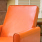 Recliner Push Back Chair for Elegant Home Decor Orange