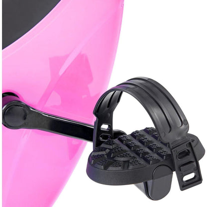 Folding Exercise Bike, Fitness Upright and Recumbent X-Bike with 16-Level Adjustable Resistance, Arm Bands and Backrest