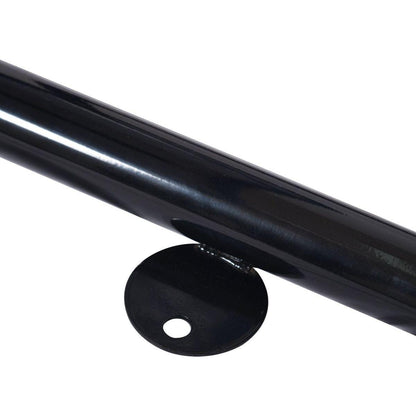 Square Outdoor Steel Picnic Table 46" blue, with umbrella pole